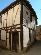 Casa tpica entramado madera y adobes 